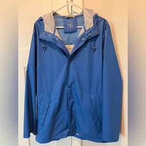 Cole Haan M Blue Rain Coat